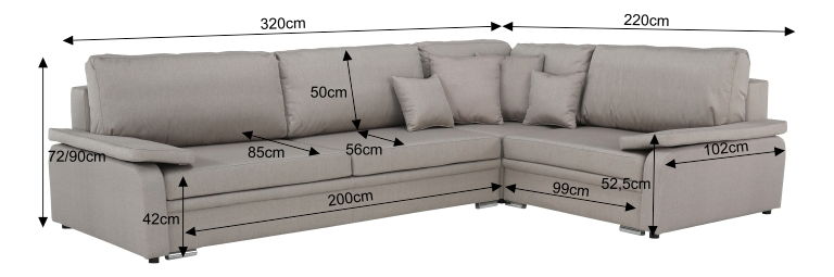 Rohová sedačka Caron (P)