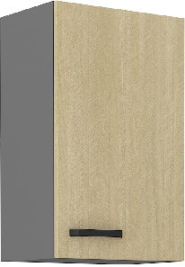 Gornji kuhinjski ormarić  Scarmi 45 G 72 1F (Antracit + Herringbone scandi)