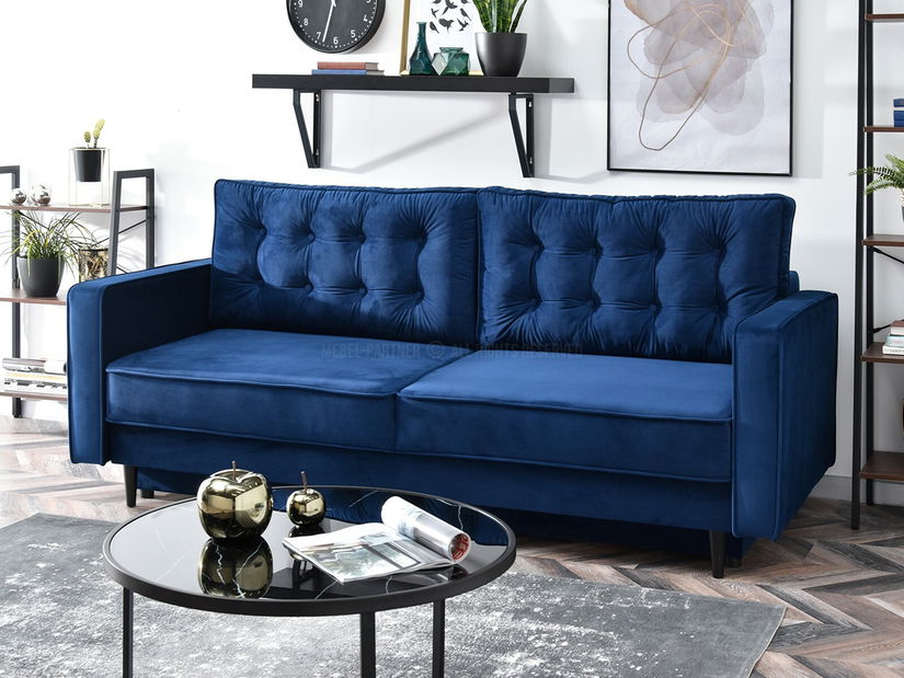 Kétszemélyes kanapé Legacion (fekete)