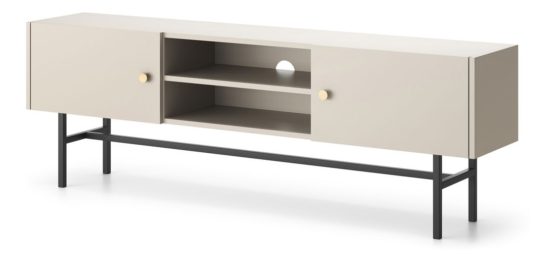 TV asztal/szekrény Desanta (bézs + fekete)