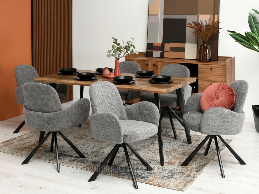 Stolička Sony (sivá + čierna)