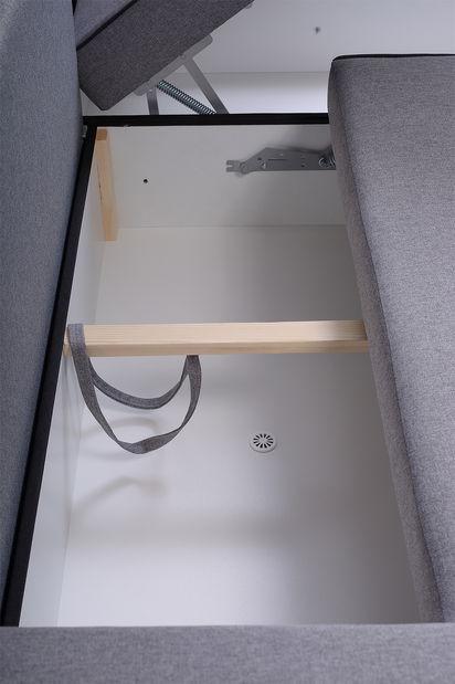 Rohová sedačka Merin (sivá + svetlosivá) (P)