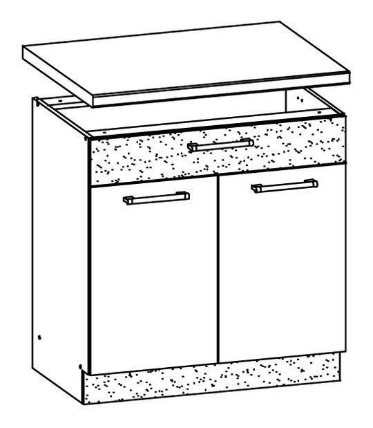 Donji kuhinjski ormarić Modesta MD20 D80 S1 