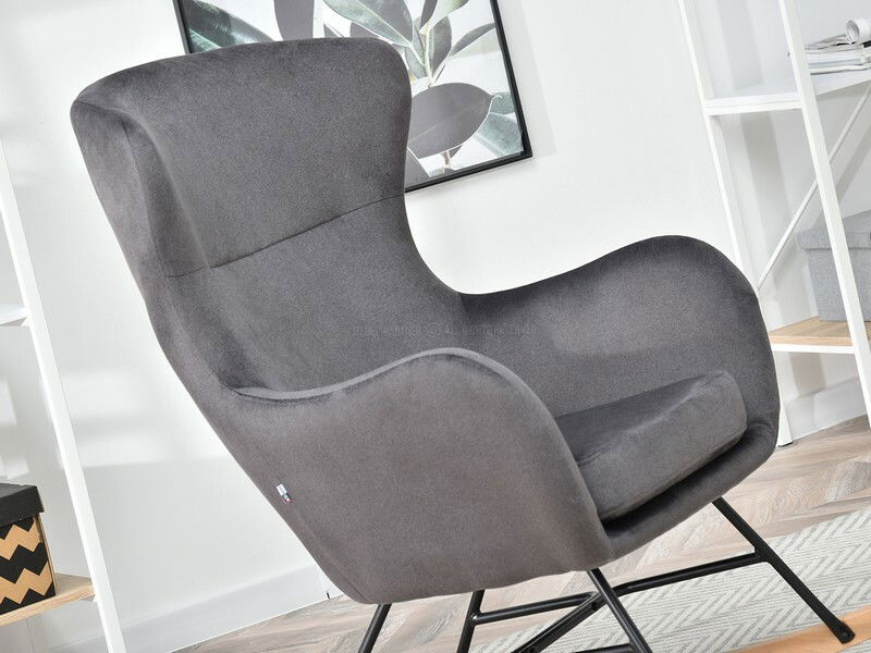 Fotoliu Nesia (grafit + negru)