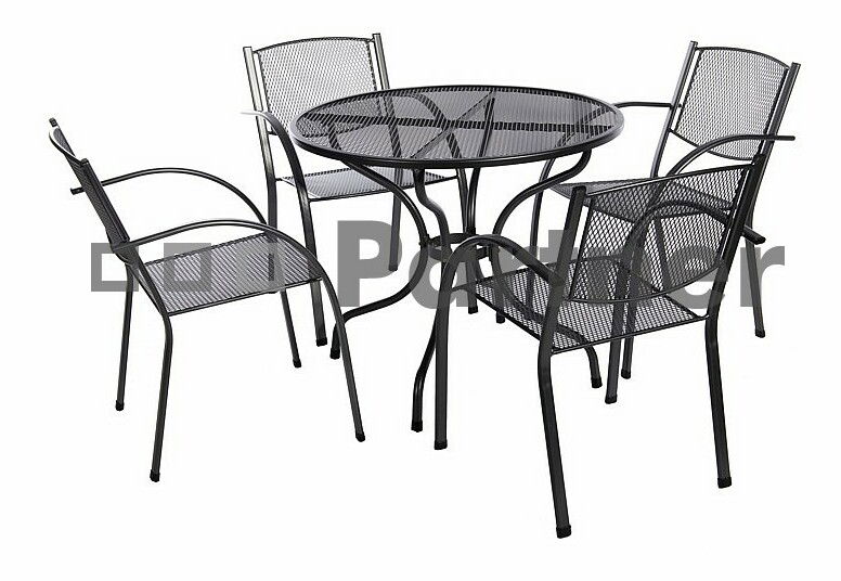 Záhradný nábytok Milano I. 90 cm 1+4 (Kov)