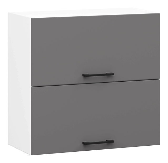 Felső konyhaszekrény Organo 60 G2 (fehér + grafit)