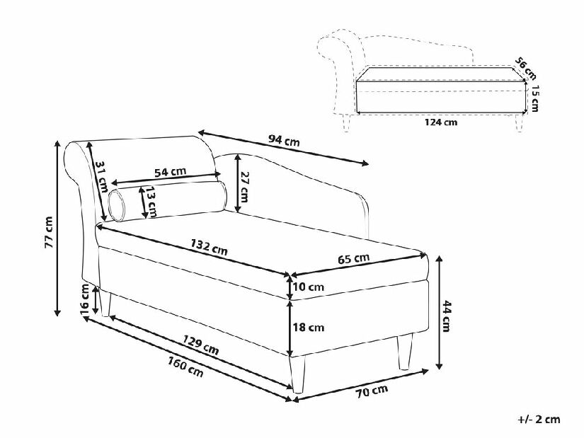 Sofa Luiza (siva)