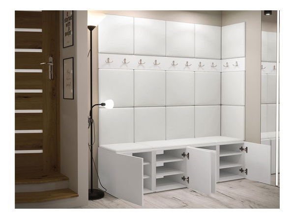 Mobilier hol Tovenaz II (stejar artisan + negru)