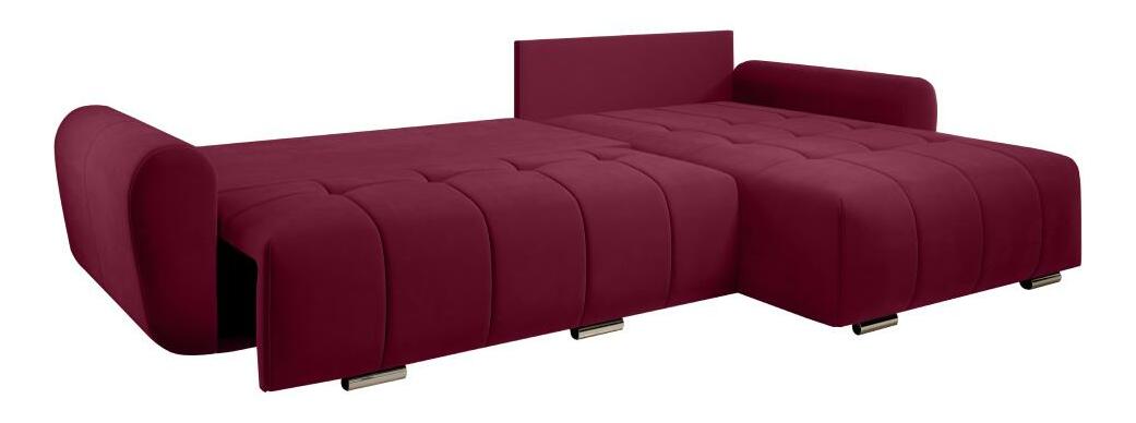 Rohová sedacia súprava Lungo (vínová)