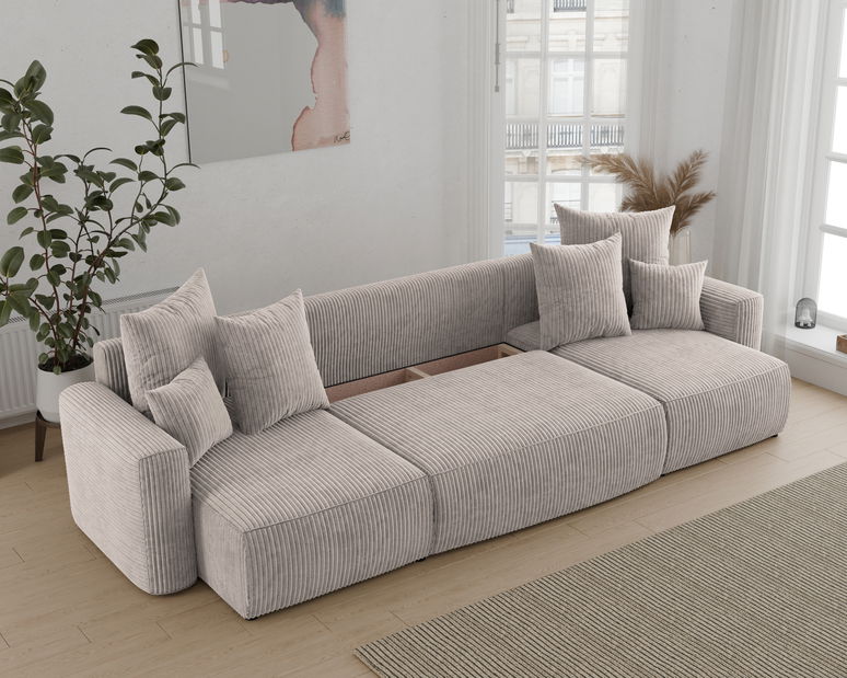 Kutna garnitura Denia U (svijetlosmeđa)