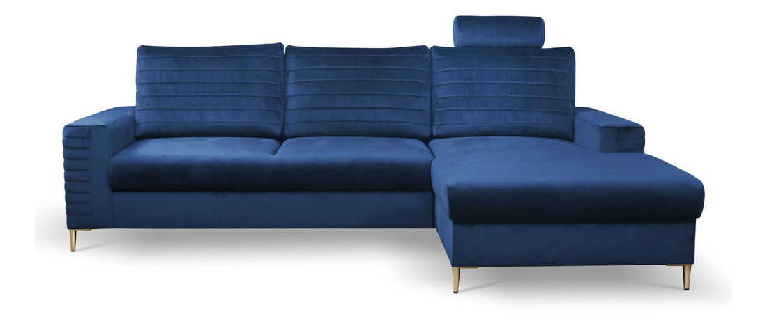 Sarok ülőgarnitúra Coleen (sötétkék) (J)