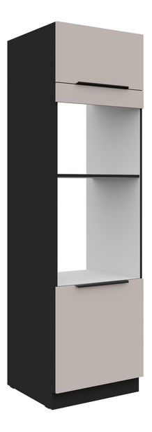 Dulap pentru alimente Aaron 60 DPM-210 2F (negru mat + cashmir)