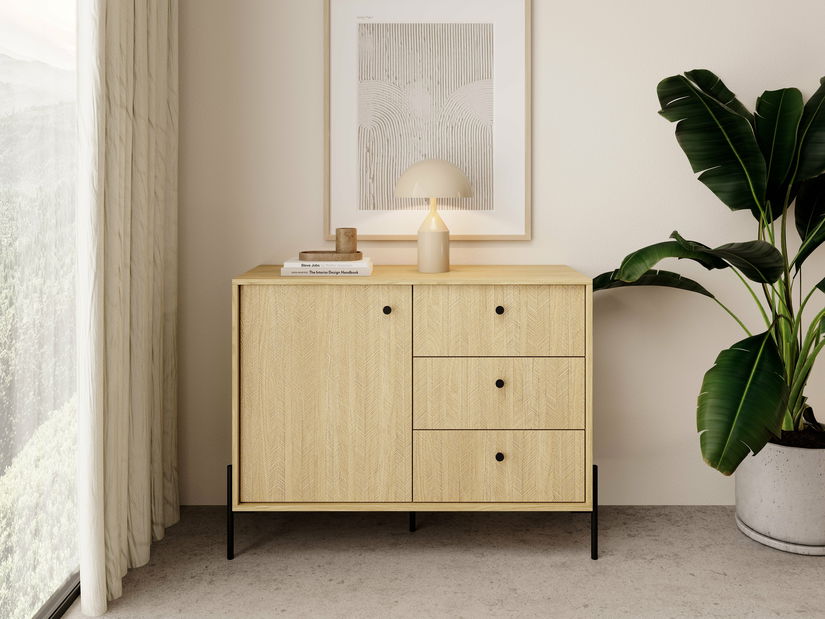 Komoda Scandia D3S (hrast scandi + jelka scandi)