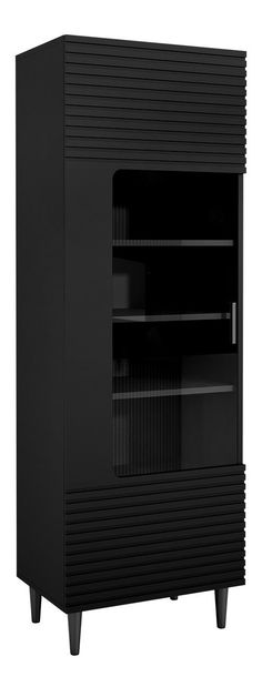 Vitrină Sarlana 1D (negru)
