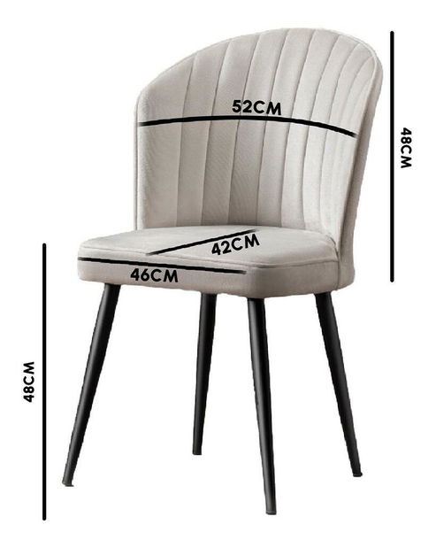 Set 2 ks. jedálenských stoličiek Rubicon (cappuccino + čierna) *výpredaj