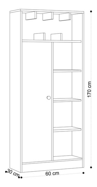 Regál Jenny (tölgy)