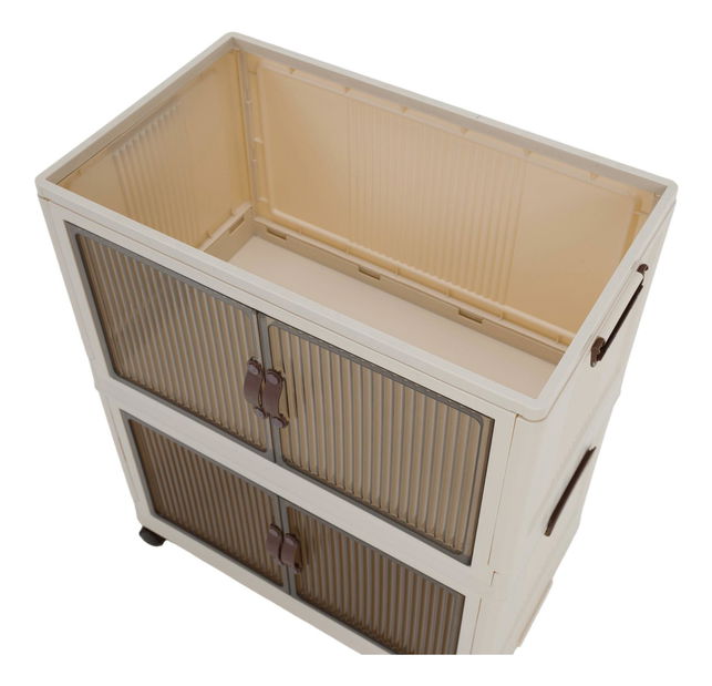 Ormarić Pillia 1 (bijela + smeđa)