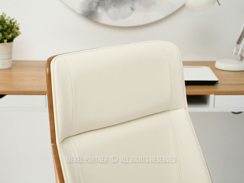 Scaun Aukley (crem + crom)