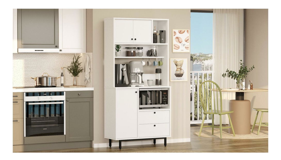 Ormar s policama Rebutia 4 (bijela)