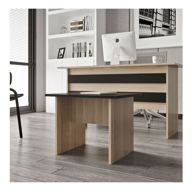 Măsuță de cafea Libepi 1 (stejar + negru)