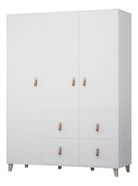 Šatníková skriňa Famira 3D (biela)
