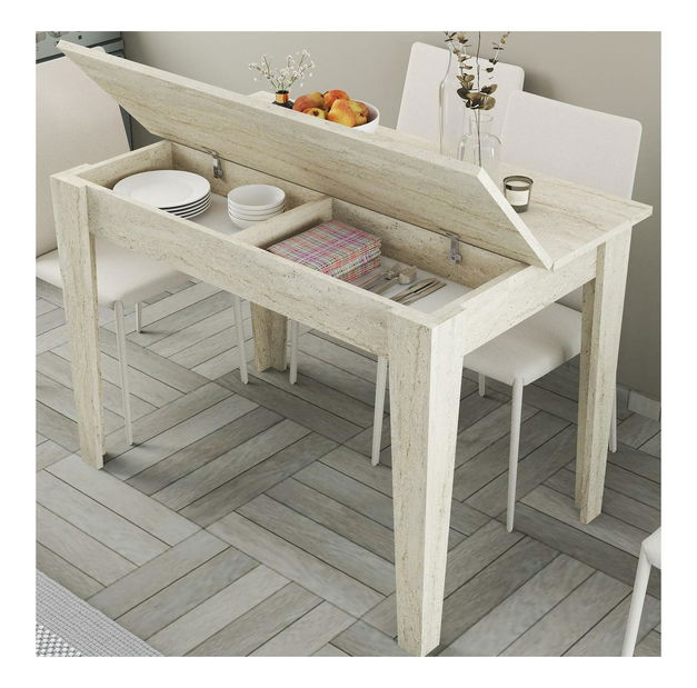 Jedálenský stôl Kloe (pre 4 osoby) (travertín)