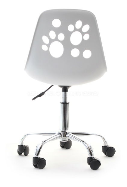 Detská stolička Footy (zelená + chrómová)