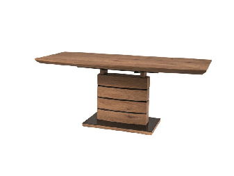 Masă de sufragerie extensibilă 140-180 cm Leisha (stejar + stejar) (pentru 4 până la 8 persoane)