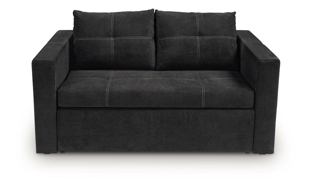 Canapea 2 locuri Burton 2FBK (Negru)