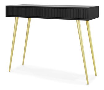 Toaletný stolík Biel B4  (čierna + zlatá)