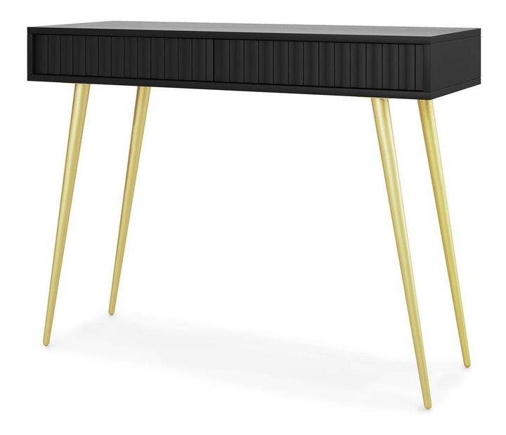 Fésülködőasztal Biel B4 (fekete + arany)