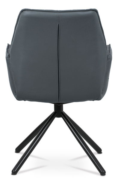 Scaun de sufragerie Hagga-399-GREY2 (Gri + Negru)