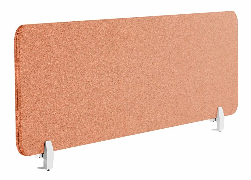 Panou separator birou 130 x 40 cm Walda (roșu) 