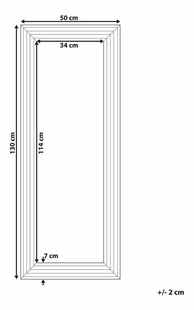 Oglindă de perete Chur (argintiu)