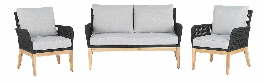 Set pentru grădină MENA (gri deschis) (pentru 4 persoane)