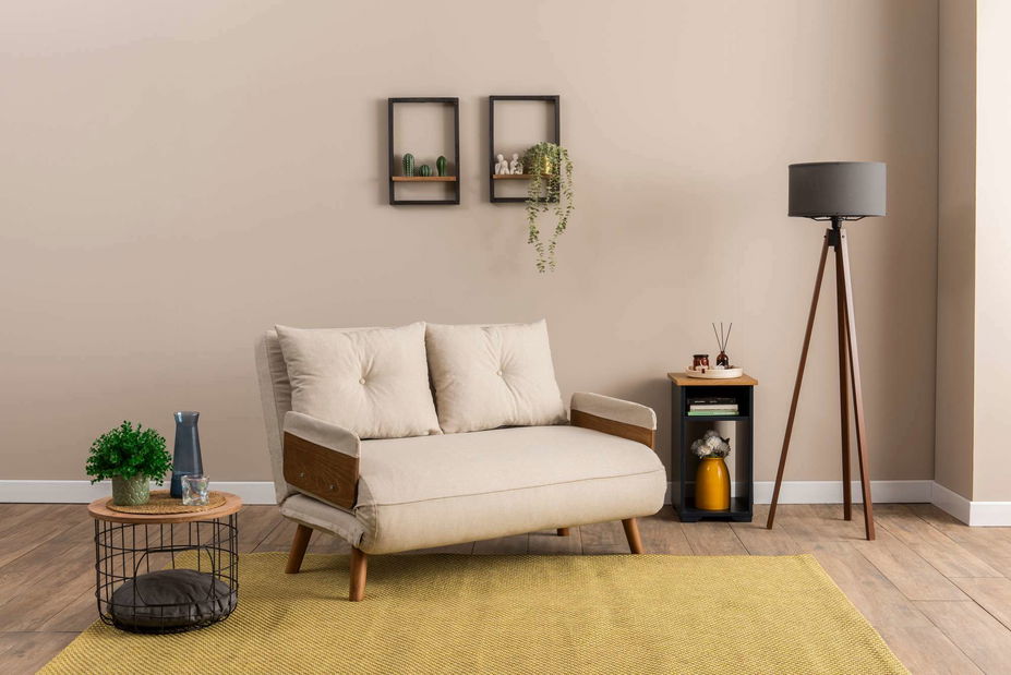 Pohovka dvojsedačka Como P (krémová)