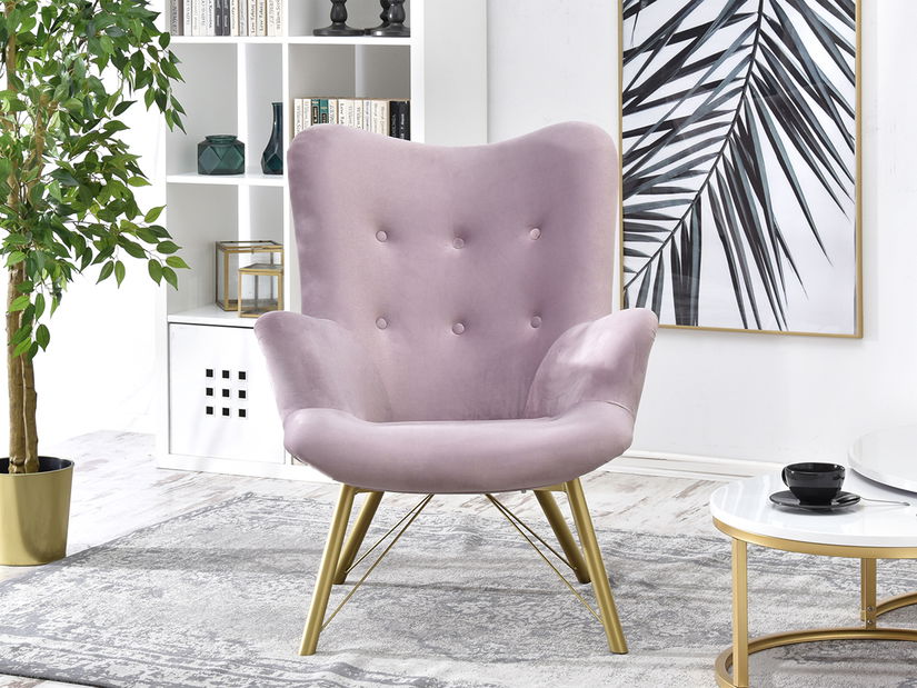 Relax fotel Dawntawn (világoslila + arany)