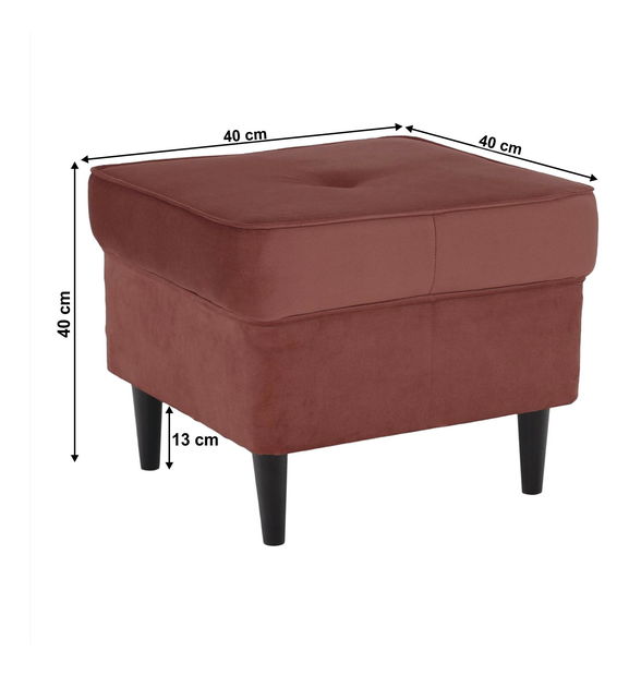 Tabure Repetidas (ružičasta + orah) 