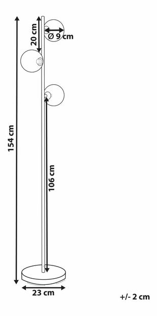 Állólámpa Rams (arany)