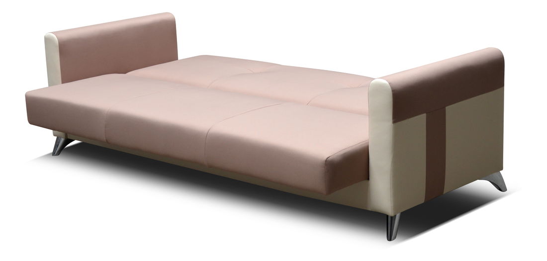 Háromszemélyes kanapé Kiram (fehér + lila)