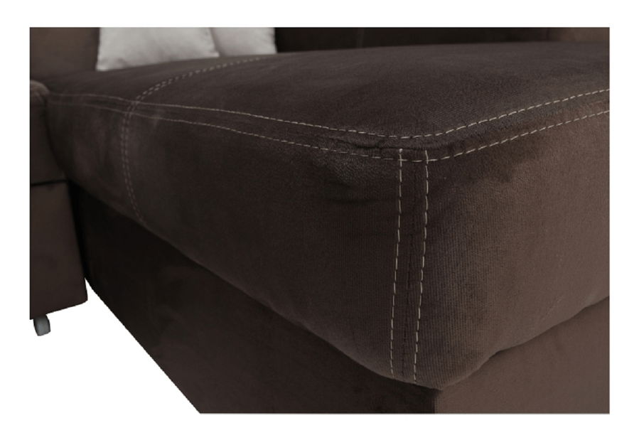 Rohová sedačka Milenna (hnedá) (P)