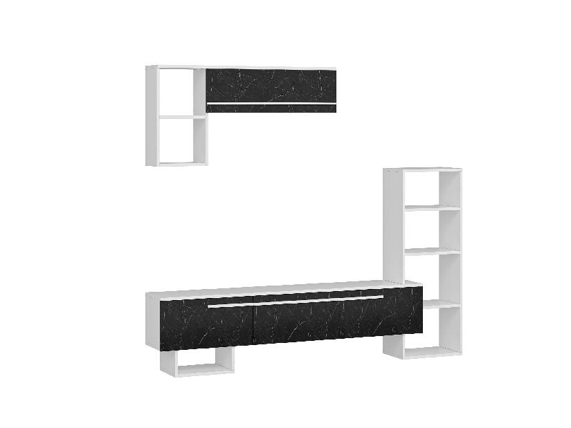 Mobilier living Vipado (alb + negru) 