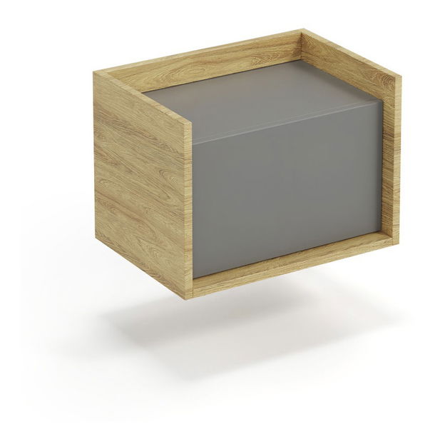 Dulap Mozelle 1D2 (hikor + Gri închis)