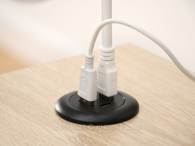 PC stolík Osto 120 (sonoma + biela)