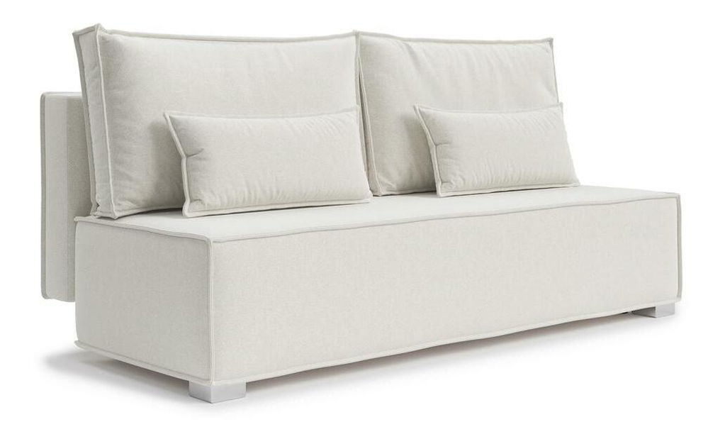 Pohovka trojsedačka Bale (svetlobéžová + strieborná)