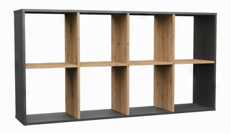 Regál Metros 4 (antracit + dub artisan)