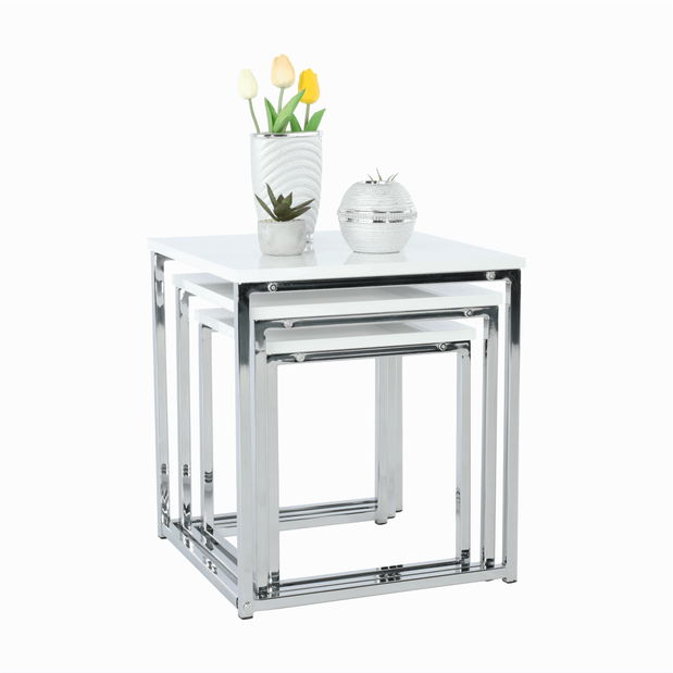 Set 3 ks konferenčných stolíkov Edissa typ 3