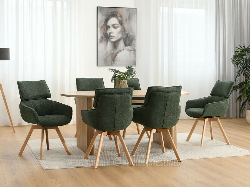 Szék Doris (zöld + tölgy)