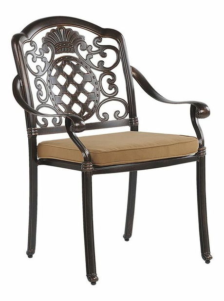 Vrtni blagovaonski set SALIO (metal) (smeđa) (za 4 osobe)