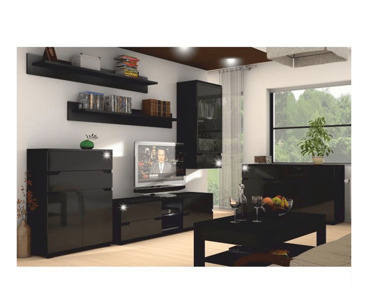 Komoda Aberdovey AS 01 (čierna)